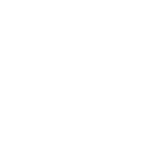 White line icon of a web browser displaying a megaphone alongside a settings gear, representing marketing and media management.