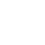 White line icon depicting a financial pie chart split into sections with a dollar coin and upward-pointing percentage growth arrows.
