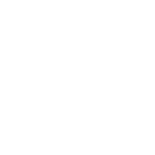 White line icon illustrating start-up business owners and a leadership team in front of a modern office building.